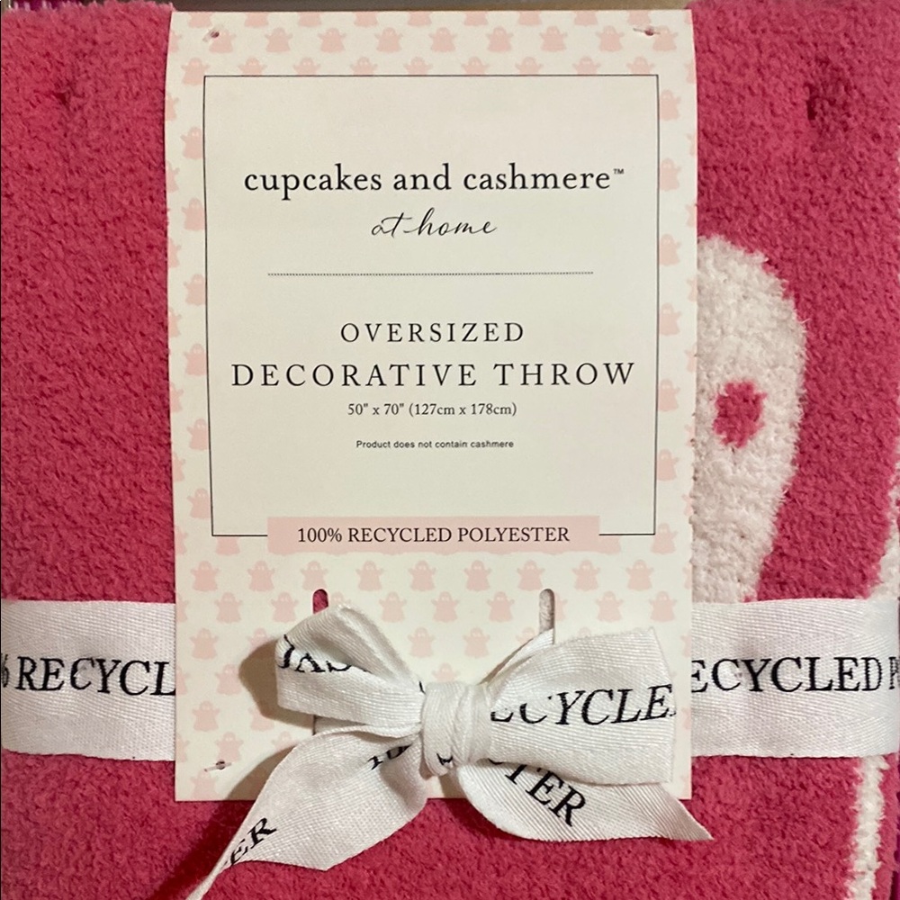 Cupcakes and Cashmere Pink Oversized Decorative Throw